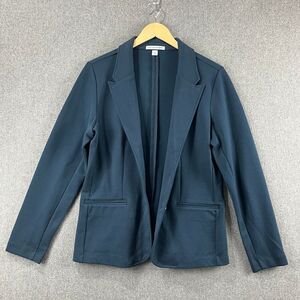 Port Authority Stretch Knit Blazer Jacket Blue Comfortable Work Office Career M